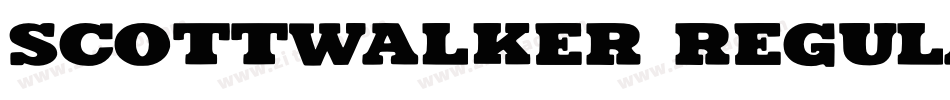 scottwalker regular字体转换